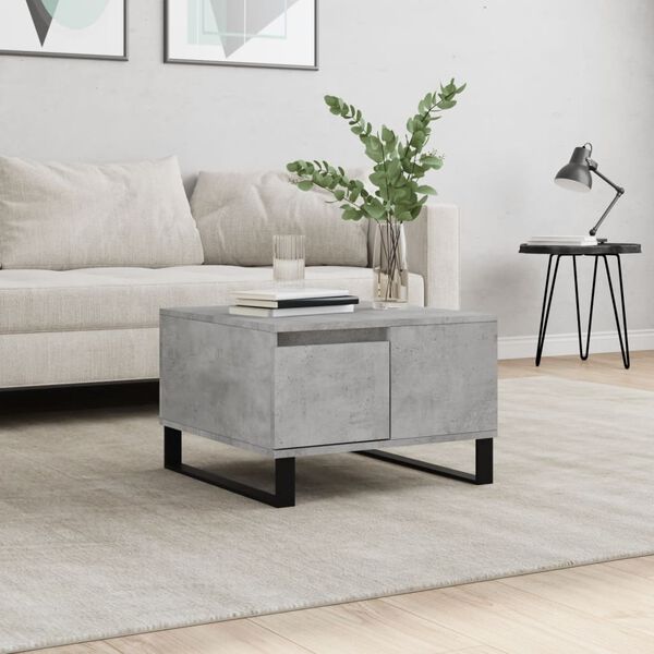 vidaXL Coffee Table Concrete Grey 55x55x36.5 cm Engineered Wood