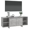 vidaXL TV Cabinet Concrete Grey 130x35x50 cm Engineered Wood