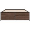 vidaXL Bed Frame without Mattress Brown Oak 120x200 cm