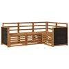 vidaXL Outdoor Sofa Set 4 pcs Polyester