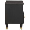 vidaXL TV Cabinet with Drawer Black 70 x 33 x 46 cm Solid Mango Wood