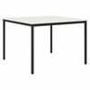 vidaXL Dining Table White 110 x 110 x 75 cm Solid Pine Wood