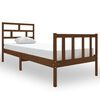 vidaXL Bed Frame without Mattress Honey Brown Solid Wood Pine Small Single