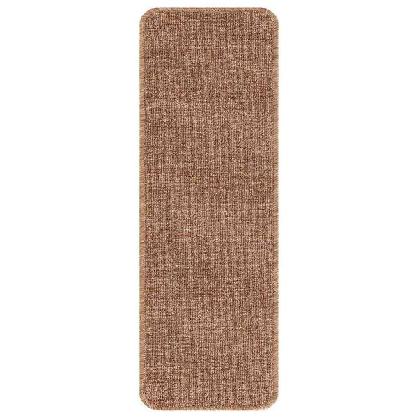 vidaXL Anti-slip Stair Mats Latex backing 15 pcs Yellow 60 x 25 cm PP