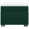 vidaXL Box Spring Bed with Mattress Dark Green 90x200 cm Velvet