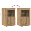 vidaXL LED Sideboard 2 pcs Artisan Oak 41 x 37 x 67 cm Engineered Wood