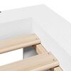 vidaXL Bed Frame without Mattress White 200x200 cm Solid Wood Pine