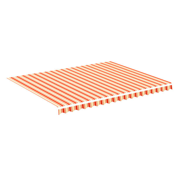 vidaXL Replacement Fabric for Awning Yellow and Orange 4.5x3.5 m