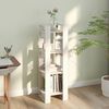 vidaXL Book Cabinet/Room Divider White 41x35x125 cm Solid Wood Pine