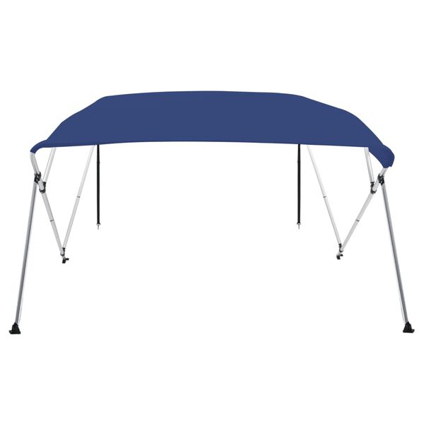 vidaXL 4 Bow Bimini Top Blue 243x210x137 cm