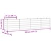 vidaXL Planter Pastel Green 385 x 50 x 77 cm Galvanised Steel
