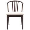 vidaXL Dining Chair 2 pcs Light Brown and Light Solid Rubberwood