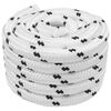vidaXL Boat Rope 2.5 mm 50 m White Polyester