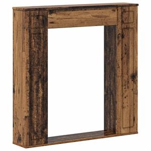 vidaXL Fireplace Surround Old Wood 100 x 20 x 100 cm Engineered Wood