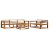 vidaXL Outdoor Sofa Set 6 pcs Natural Solid Acacia Wood