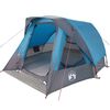 vidaXL Camping Tent Cabin 4-Person Blue Waterproof