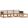 vidaXL Outdoor Sofa Set 4 pcs Natural Solid Acacia Wood