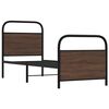 vidaXL Bed Frame Without Mattress 80x200 cm Brown Oak Engineered Wood