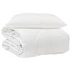 vidaXL All-Season Duvet with Pillow 2 pcs White Microfiber