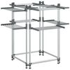 vidaXL Laundry Drying Rack 107x107x120 cm Aluminium