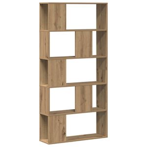 vidaXL Bookcase 5-Tier Artisian Oak 80.5x23.5x162.5 cm Engineered Wood