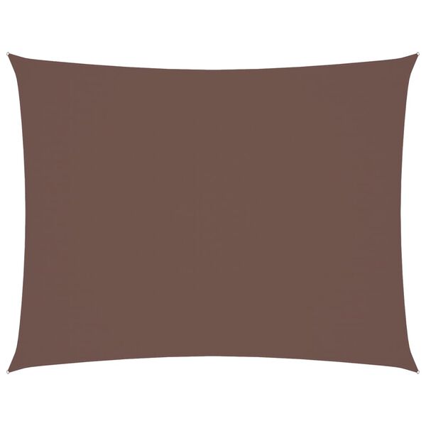 vidaXL Sunshade Sail Oxford Fabric Rectangular 6x7 m Brown