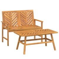 vidaXL 2 Piece Garden Lounge Set Solid Wood Acacia