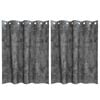 vidaXL Velvet Curtains 2 pcs Grey 140 x 140 cm Velvet