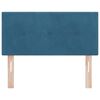 vidaXL Headboard with Headboard Dark Blue 80 cm Faux Leather