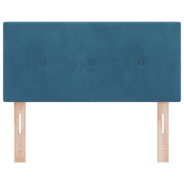 vidaXL Headboard with Headboard Dark Blue 80 cm Faux Leather