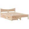 vidaXL Bed Frame with Drawers 120x190 cm Small Double Solid Wood Pine