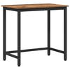 vidaXL Table Old Wood 100 x 50 x 76.5 cm Engineered Wood and Steel