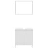 vidaXL 3 Piece Bathroom Furniture Set White Engineered Wood