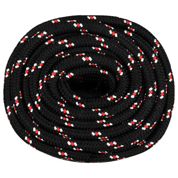 vidaXL Boat Rope Black 20 mm 100 m Polypropylene