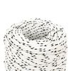 vidaXL Braided Boat Rope White 2 mmx500 m Polyester