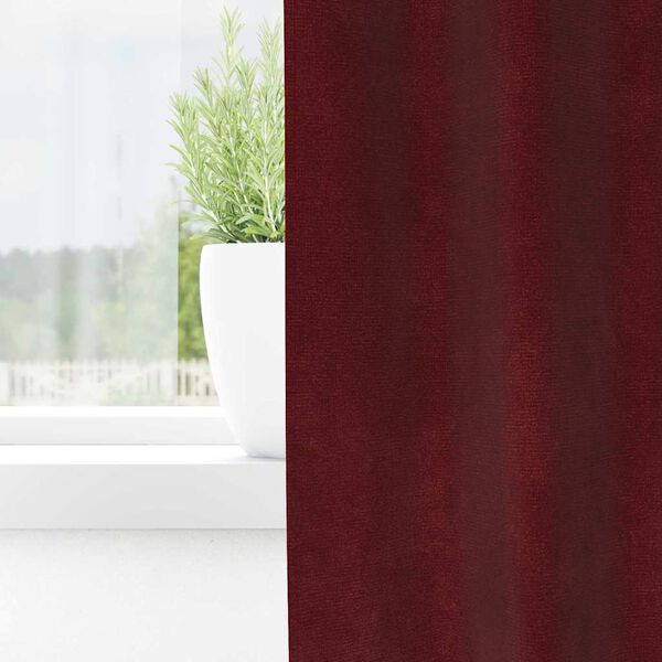vidaXL Blackout Curtains 2 pcs Wine Red 140 x 260 cm Velvet