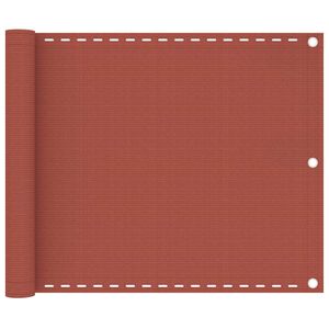 vidaXL Balcony Screen Terracotta 75x400 cm HDPE