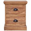 vidaXL Bedside Cabinet 40x30x50 cm Solid Teak