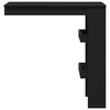 vidaXL Wall Bar Table Black Oak 102 x 45 x 103.5 cm Engineered Wood