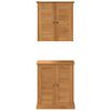 vidaXL Bathroom Furniture Set VIGO 2 pcs Brown 67.5 x 34 x 80 cm
