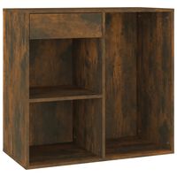 vidaXL Cosmetic Cabinet Smoked Oak 80x40x75 cm Engineered Wood
