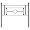vidaXL Metal Replace Headboard Black 107 cm