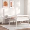 vidaXL Senior Bed without Mattress White Single Solid Wood