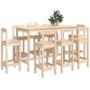 vidaXL 9 Piece Bar Set Solid Wood Pine