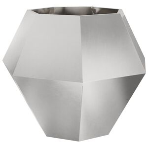 vidaXL Planter Silver 100 x 100 x 80 cm Stainless Steel