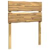 vidaXL Live Edge Headboard ROSTOCK White 90 cm Solid Acacia Wood