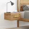 vidaXL Wall-mounted Bedside Cabinet Artisan Oak 35x35x20 cm