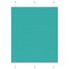vidaXL Pleated Blind Petrol Green 110x100 cm Fabric Width 109.4 cm Polyester