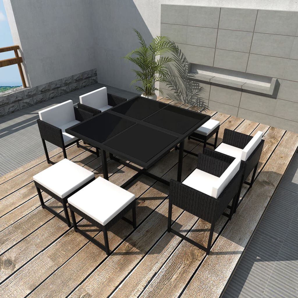 Outdoor dining top 9 piece set