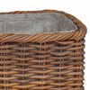 vidaXL Firewood Basket 2 pcs Brown Lacak Rattan